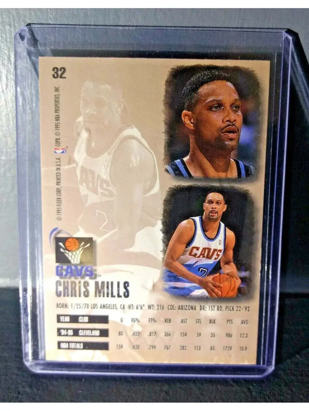 1995-96 Chris Mills Fleer Ultra Gold Medallion #32 Basketball Card